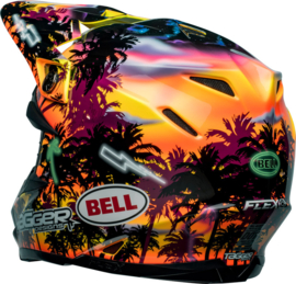 Bell Moto-9S Flex Helm Tagger Tropical Fever Yellow Orange