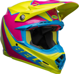 Bell Moto-9S Flex Sprite Helm Gloss Yellow Magenta