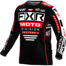 FXR Podium Jersey Black Red 2024