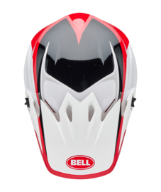 Bell MX-9 Mips Rift Red White