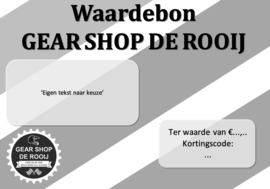Gear Shop de Rooij Waardebon