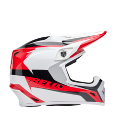 Bell MX-9 Mips Rift Red White