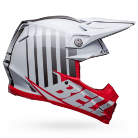 Bell Moto-9S Flex Sprint Helm Matte/Gloss White Red