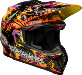 Bell Moto-9S Flex Helm Tagger Tropical Fever Yellow Orange