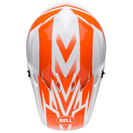 Bell MX-9 Mips Disrupt Helm Gloss White Orange