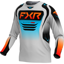 FXR Clutch Pro Jersey Grey Sky Orange 2025