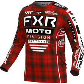 FXR Podium Jersey Red Plaid 2024