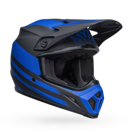 Bell MX-9 Mips Disrupt Helm Matte Black Blue