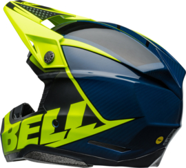 Bell Moto-10 Spherical Helm Sliced Matte Gloss Retina Blue