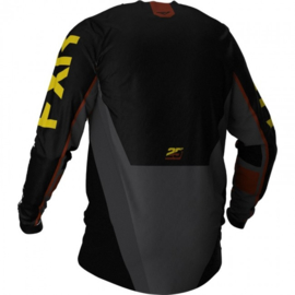 FXR Podium Off-Road Jersey Black Char Rust Gold 2021