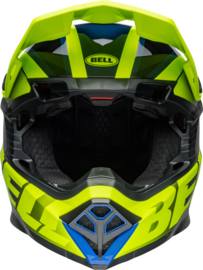 Bell Moto-10 Spherical Helm Sliced Matte Gloss Retina Blue