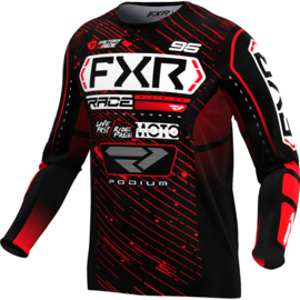 FXR Podium Jersey Black Red 2025