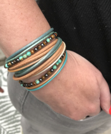 Armband Turquoise met natuurstenen kralen