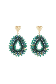 STEEL | Oorbellen BEADED LOVE