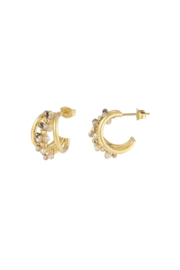 STEEL | Oorbellen SMALL BEADS HOOP