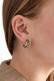 STEEL | Oorbellen SMALL BEADS HOOP