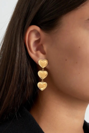 STEEL |  Oorbellen STACK OF HEARTS