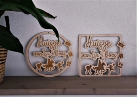 Huisje van.... Gepersonaliseerde Sint hanger