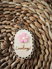 Sleutelhangers met bloem