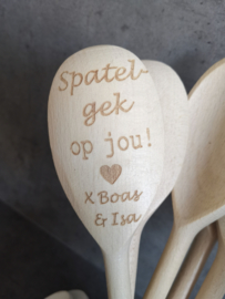 Pollepel met tekst