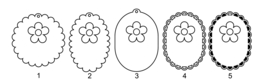 Sleutelhangers met bloem