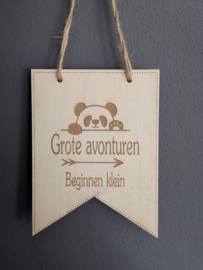 Felicitatie bordje zwangerschap