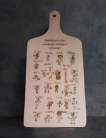 Serveerplank Juf/Meester