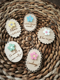 Sleutelhangers met bloem