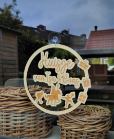 Huisje van.... Gepersonaliseerde Sint hanger