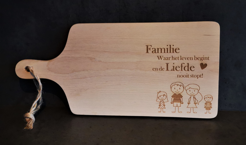 mosterd Temmen atmosfeer Snijplank Familie | Cadeaus voor gelegenheden | 7wood-more