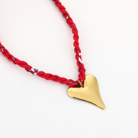 Bandana ketting met hartje