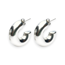 Earrings Chunky Silver