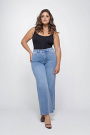 Fox Factor Dixi Ruby Blue 32" + 34" - Wide leg jeans