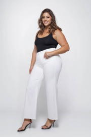 Fox Factor Dixi Off white 32" - Wide leg jeans