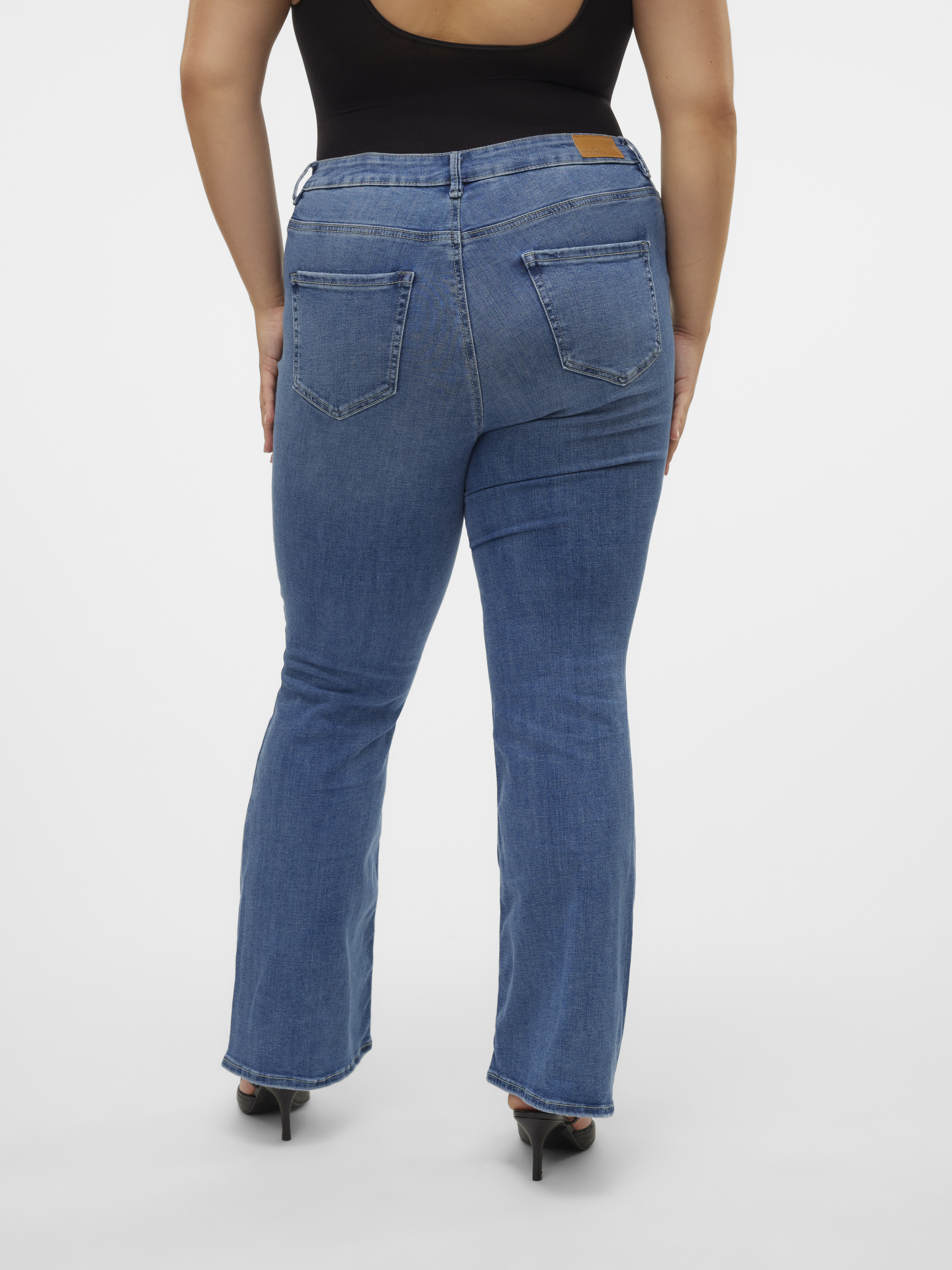 Mid rise jeans Flash Flared light blue