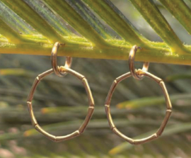 Earrings Bamboo Gold