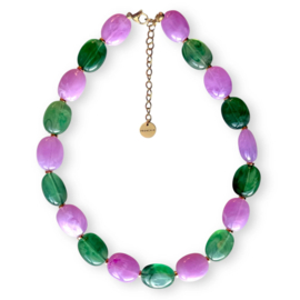Necklace Color Block Green