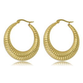 Oorring goud 3,3 x 7,0 mm