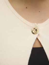 Dun gebreide top/vest Gold