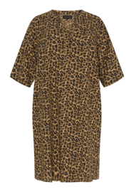 Jurk V-neck Leopard