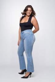 Fox Factor Bobi Fiji Blue Split 32” - Flared jeans