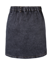 Denim wrap skirt