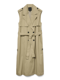 Mouwloze trenchcoat Lea