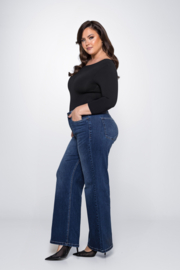 Fox Factor Dixi Brooklyn Blue 32" - Wide leg jeans