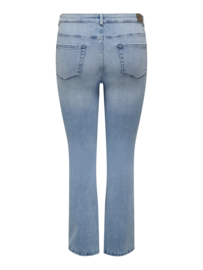 Willy flared jeans in mid-blue