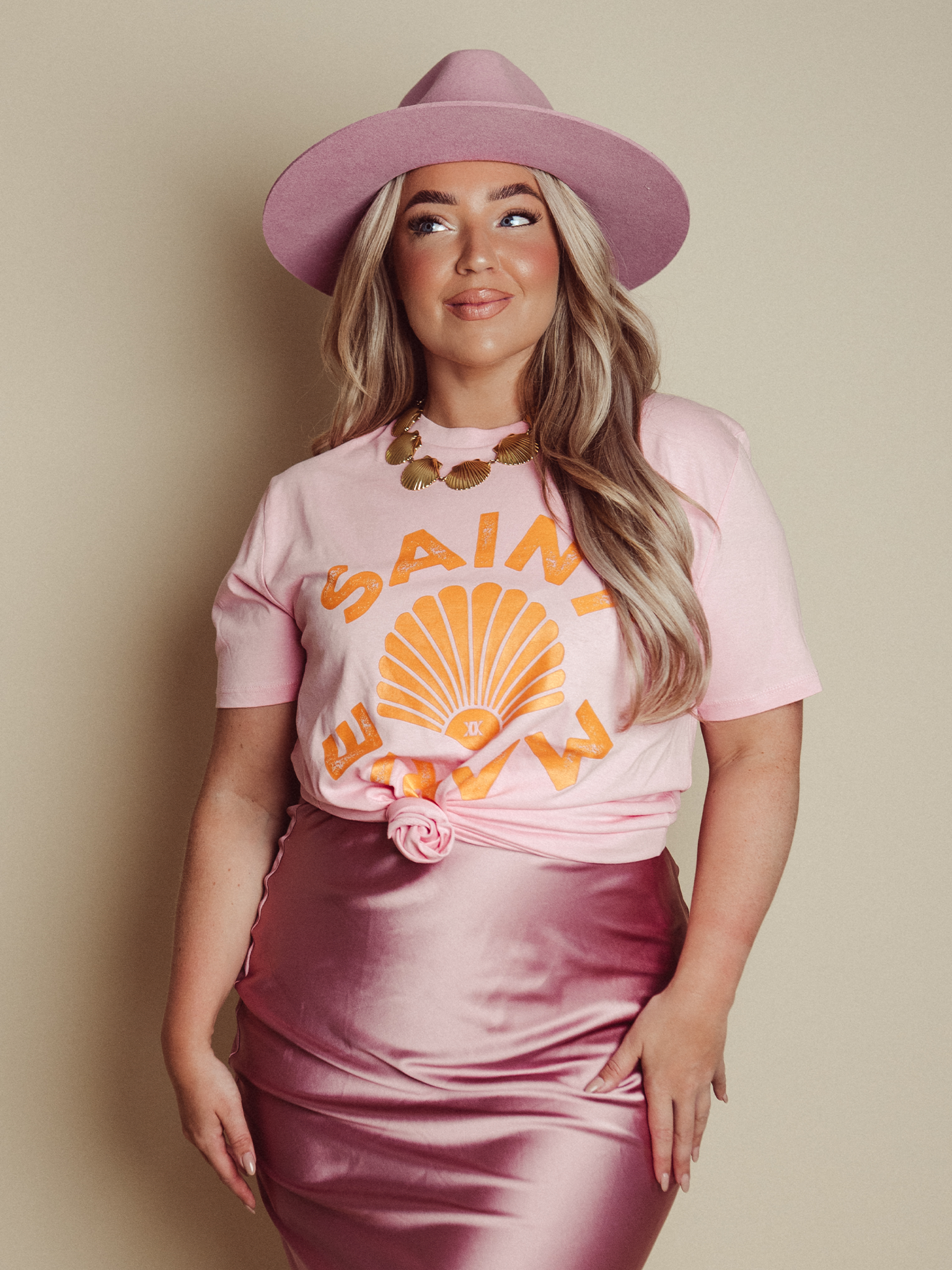 T-shirt St. Marie Light Peach