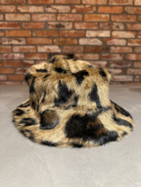 Bucket Hat Furry Leopard