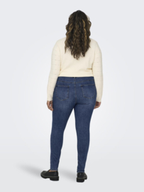 Only high waist jeans Rose in blauw