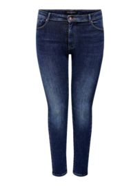 High waist skinny jeans Maya Dark blue denim