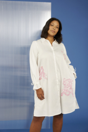 Jurk met borduur Amaya
